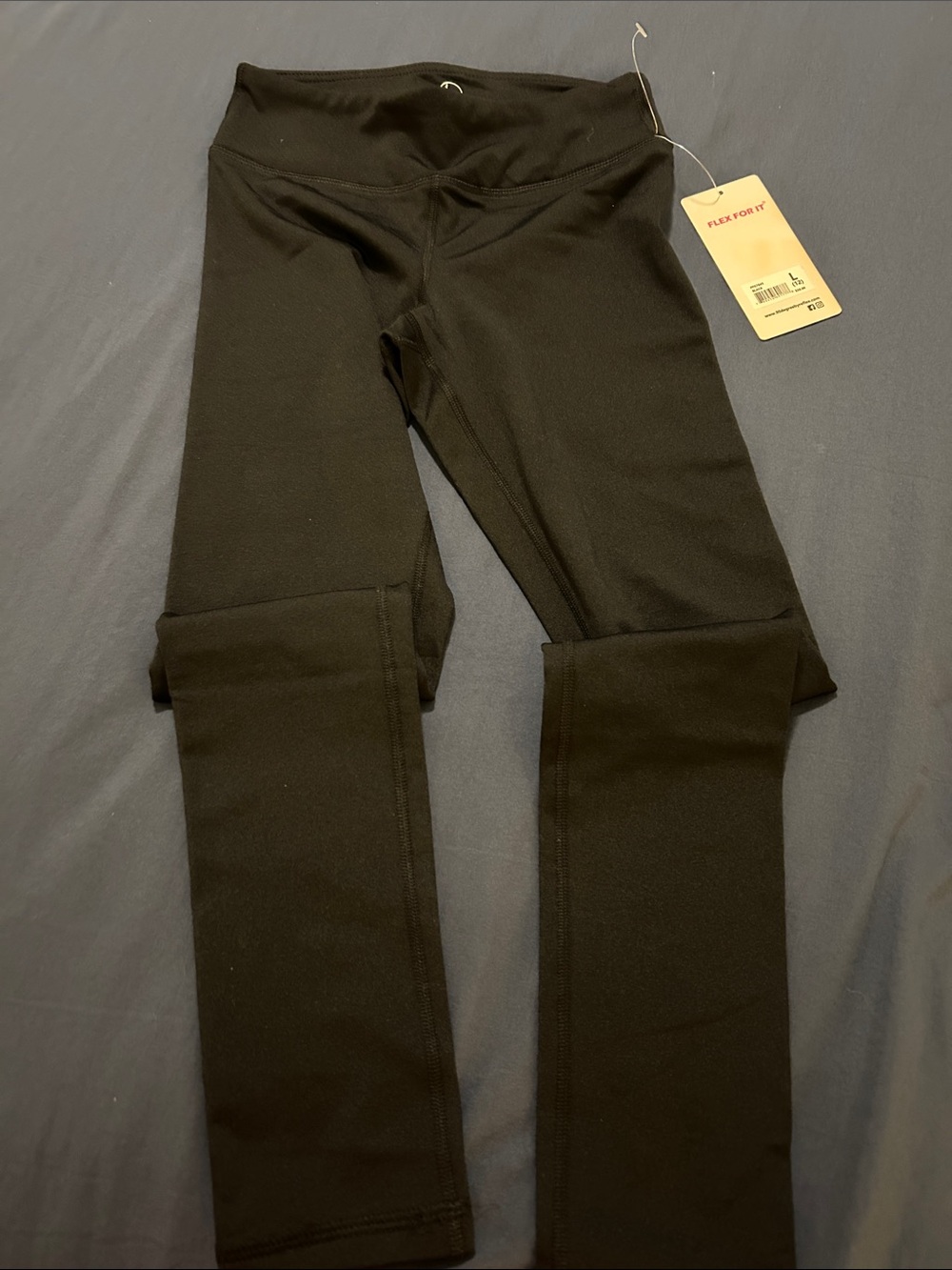 90 Degree By Reflex Black Girls' Active Leggings Fleece lined